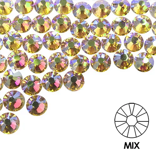 Okrasni kamenčki za nohte - MIX - holografski, 100 kos