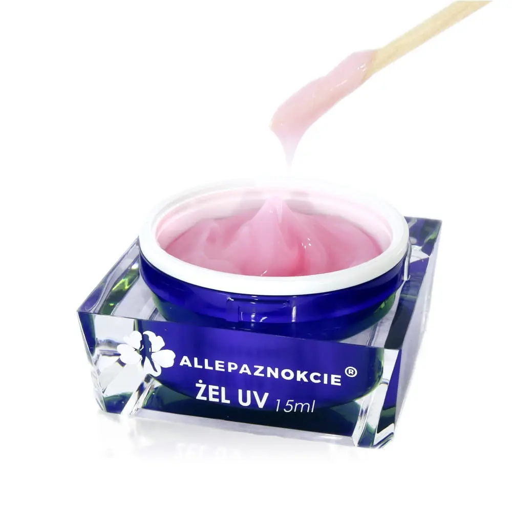UV modelirni gel za nohte  - Jelly Milky Pink, 15 ml