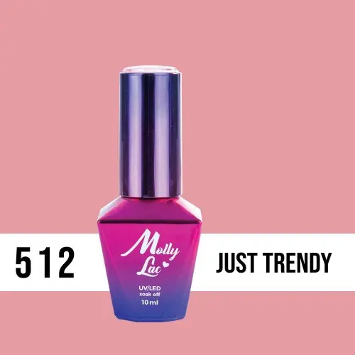 MOLLY LAC UV/LED gel lak Miss Iconic -  Just Trendy 512, 10ml