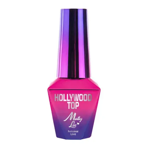 UV/LED Gel lak Molly Lac Hollywood, Mixy Fuchsia - brez ostankov, 10ml