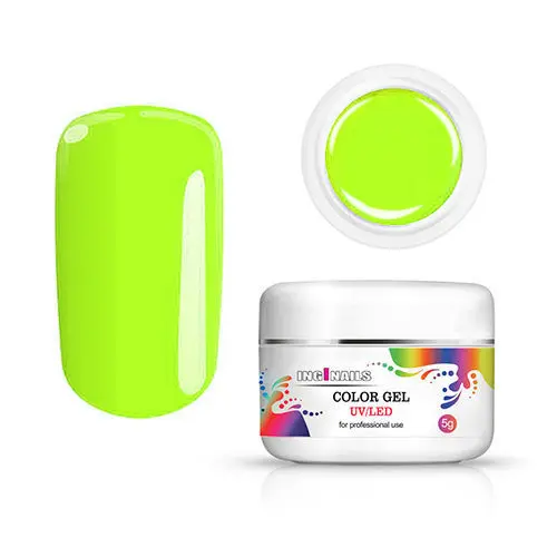 Barvni gel Inginails UV/LED - Neon Lime Green, 5 g