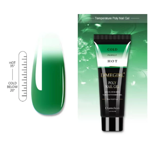 Barvita polygel - Chameleon Green, 15ml