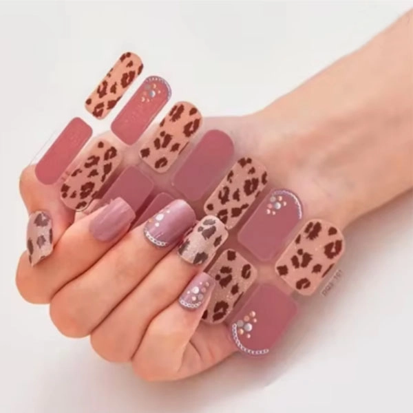 Gel polsuhe nalepke - leopard