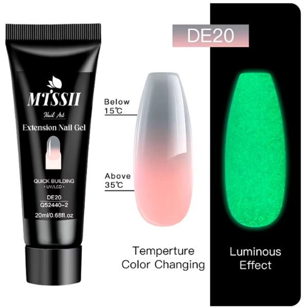 Extension UV/LED nail gel - DE20, 20 ml