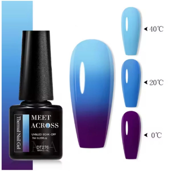 THERMO gel lak - Azure/Deep Purple DT276, 7 ml