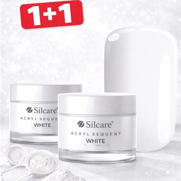 Silcare Sequent Akrilni prah - White, 10 g - AKCIJA 1+1 BREZPLAČNO