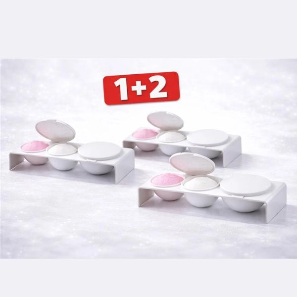 Bela posodica za akrilni prah in tekočino - 3-delna - AKCIJA 1+2 BREZPLAČNO