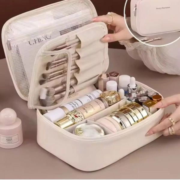 Kozmetična torbica, bež