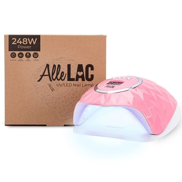 AlleLux Y13, UV/LED svetilka 248 W, roza