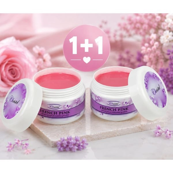 UV gel - French Pink gel, Camouflage 25g -  1+1 BREZPLAČNA AKCIJA
