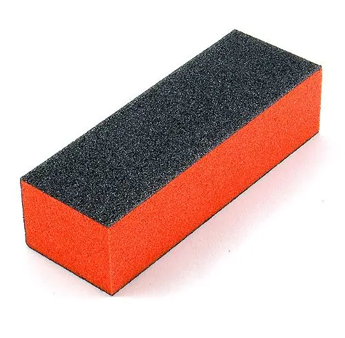 Inginails Tristranski oranžen in črn polirni blok - 100/100