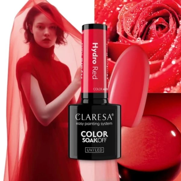 Claresa UV/LED Color Soak Off - Hydro Red, 5g
