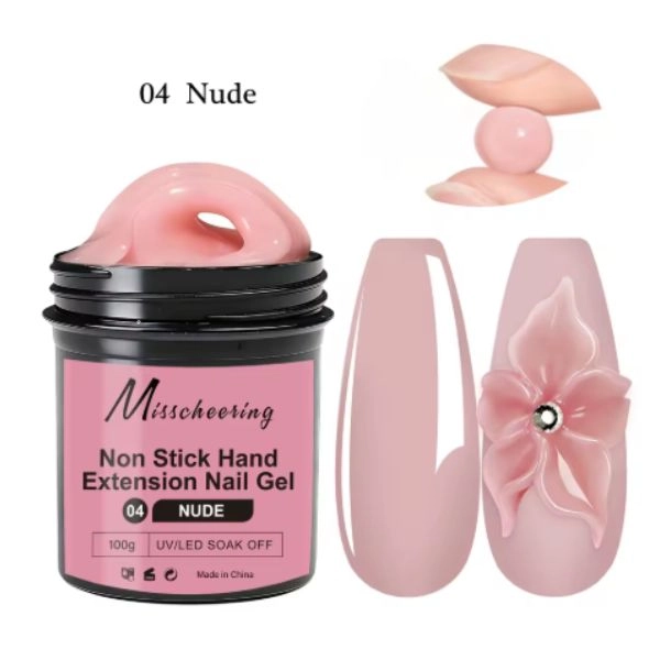 UV/LED Soak Off Extension Nail Gel - 04 Nude, 100g