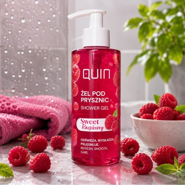 QUIN Shower gel Fruit Line - Sweet Raspberry, 260ml
