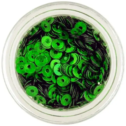Smaragdno zeleni ploščati okrogli diski