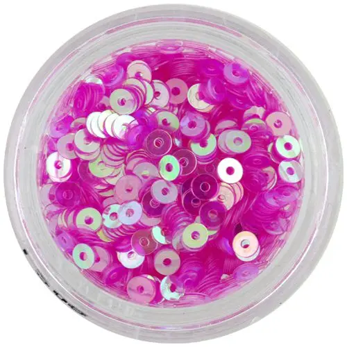 Bleščeči vijoličasto rožnati diski