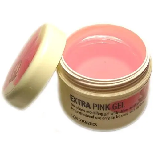 UV gel Lion Cosmetics - Extra pink gel, 40 ml - enofazni gel