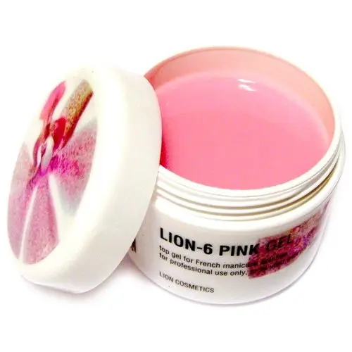 0-6 French pink gel, 40 ml. Lion Cosmetics - vrhnji gel za francosko manikuro
