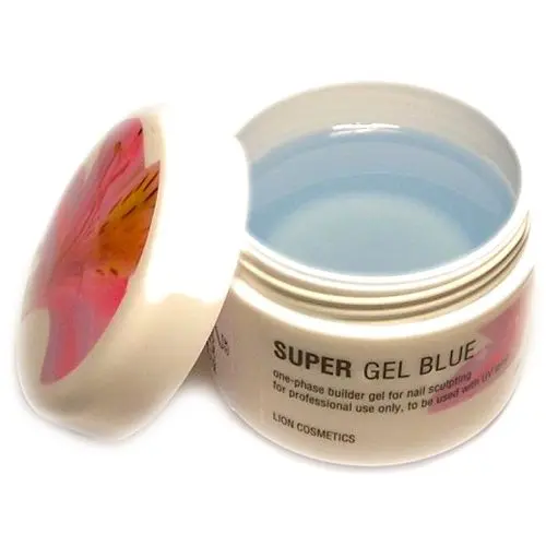 UV gel Lion Cosmetics - Super gel Blue, 40 ml - enofazni gradilni gel