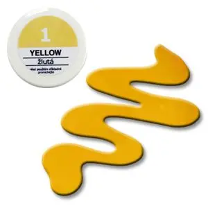 UV-gel, barvni – 1 Yellow 5 g