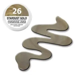 UV-gel, barvni – EBD 26 Stardust Gold 5g