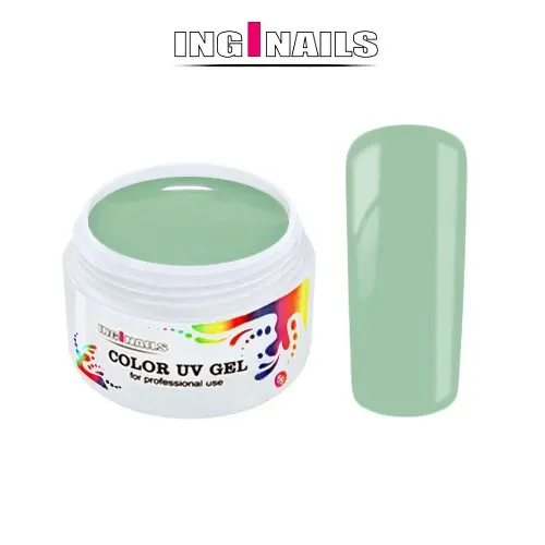 Barvni UV gel Inginails - Pastel Green, 5g