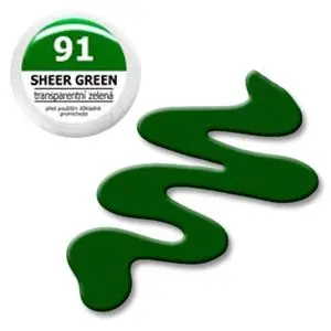 Barvni UV-gel – EBD 91 Sheer Green 5g