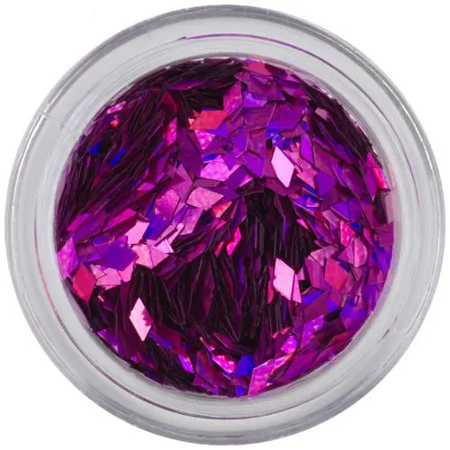 Vijolični konfeti za konice aqua - diamanti, hologramski