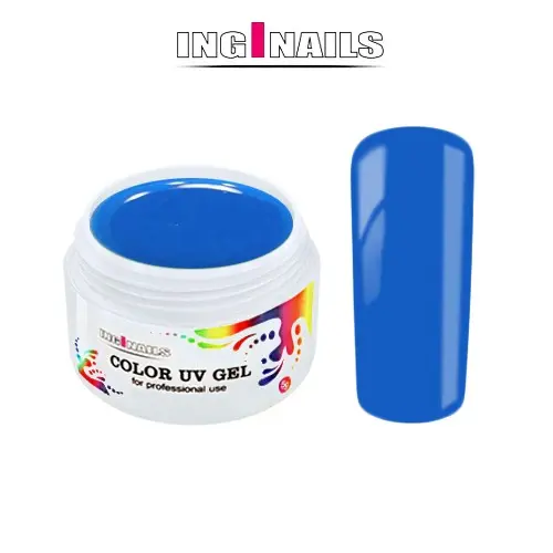 Barvni UV gel Inginails - Neon Blue, 5g