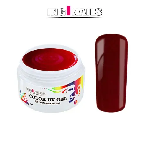 Barvni UV gel Inginails - Pearl Red, 5g