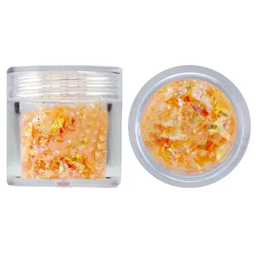 Nohtni okraski, 10 g - oranžni bleščeči kosmiči