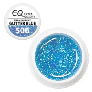 UV-gel Extra Quality – 506 Transparent Glitter Blue 5g