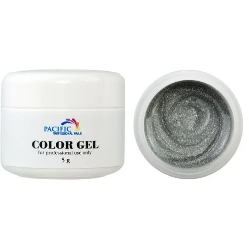 Barvni UV gel - Metallic Silver, 7,5g