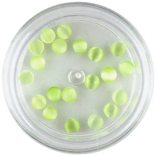 Okrogli kamenčki 3 mm - svetlo zeleni