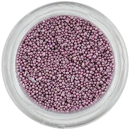 Nail art dekoracija - umazano roza perlice 0,5mm