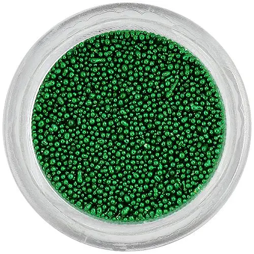  Perlice za nohte 0,5mm - temno zelene