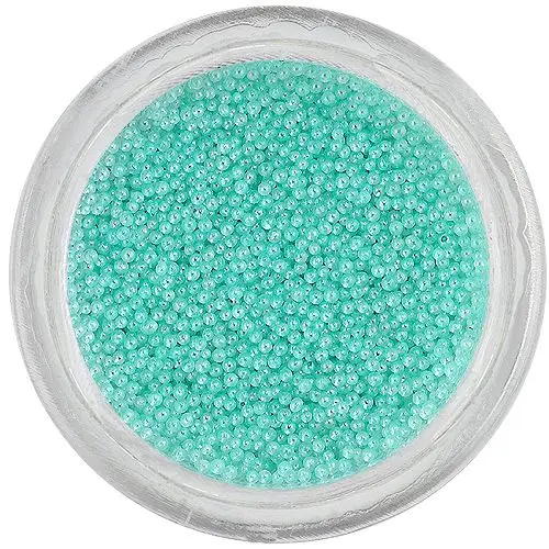 Okraski za nohte - 0,5mm perlice, pastelno modre