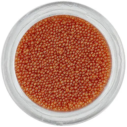 Okraski za nohte - 0,5mm perlice, oranžne