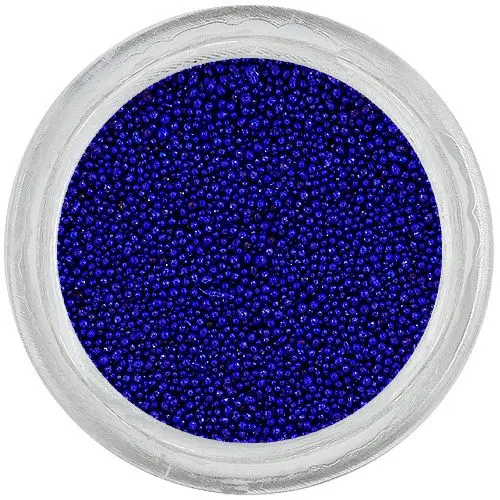 Temno modre perlice za nohte, 0,5mm