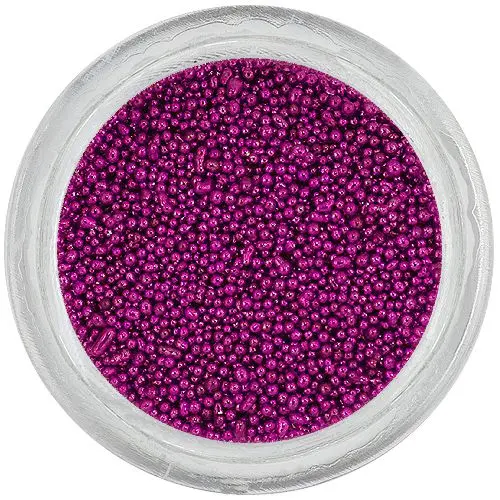 Nail art dekoracija - temno vijolične perlice 0,5mm