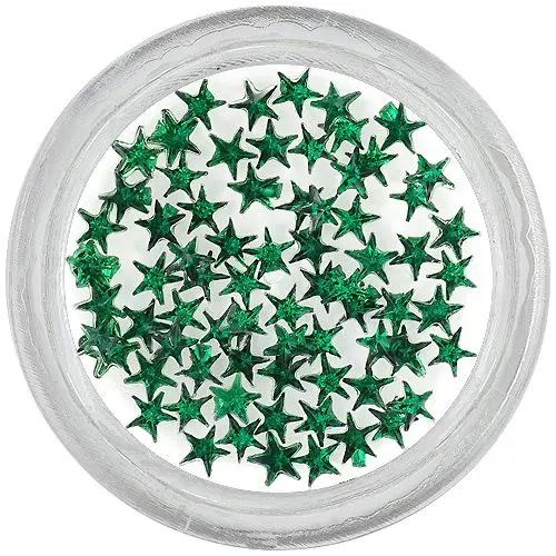 Okrasni kamenčki zvezdice, temno zeleni