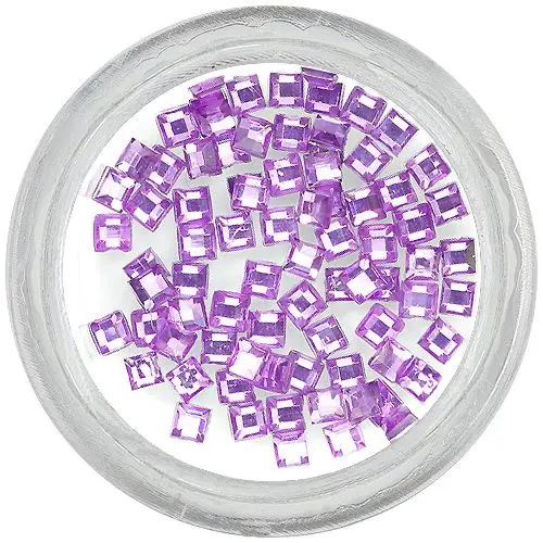 Kvadratni kamenčki - svetlo vijolični