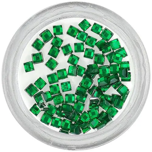 Kvadratni kamenčki - smaragdno zeleni