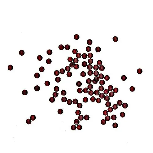Okrogli kamenčki 1 mm - temno rdeči, 90 kos