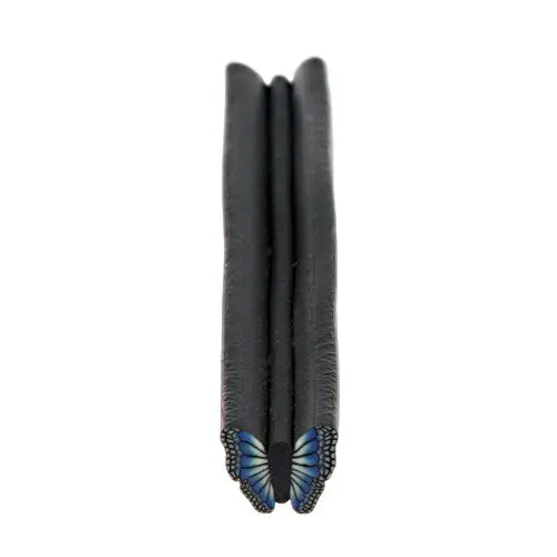 Fimo palčka - metuljček, modro-črn
