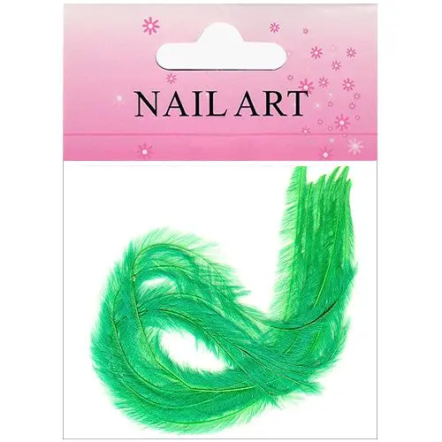 Zelena peresa za nail art